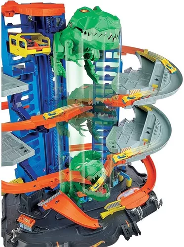 Pista Hot Wheels Super Mega Ultimate Garage De 90cm C T-rex - Ri Happy