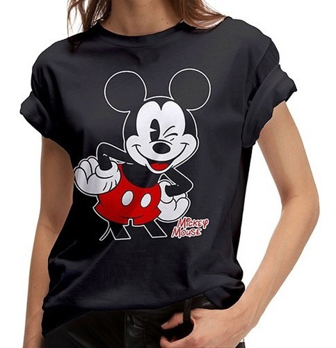 Poleras Estampadas De Mickey Mouse Unisex