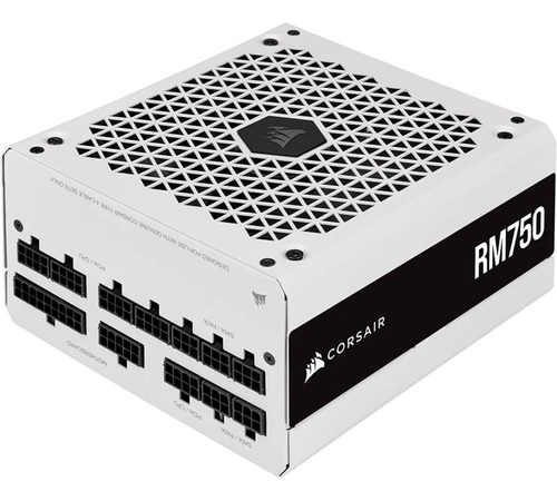 Fuente De Poder Corsair Rm750 Atx White 750w 80 Plus Gold Color Blanco