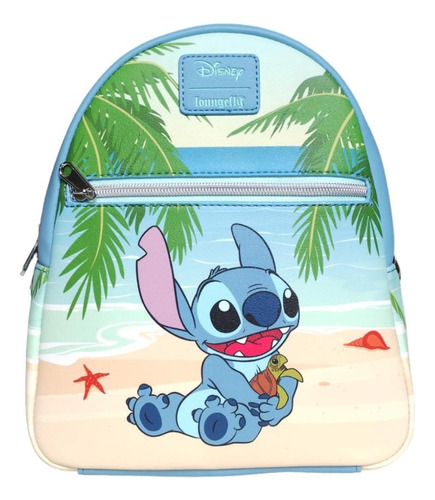 Loungefly Disney Lilo & Stitch Turtle Beach Mini Mochila 