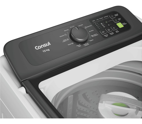 Lavadora De Roupas Consul 13kg Com Cesto Inox Branco 220v Branco