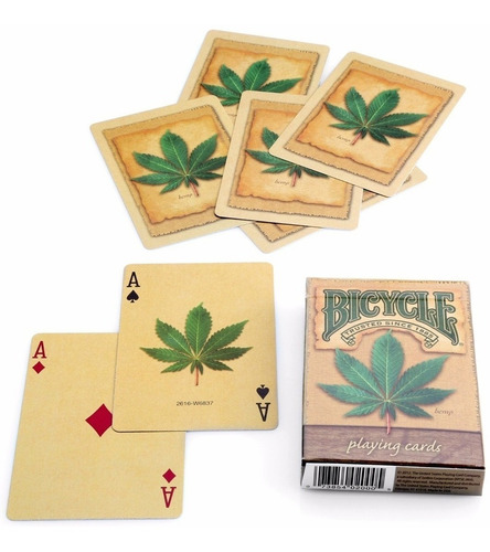 Baraja Bicycle Hemp Mazo Cartas Profesional Original Diseño