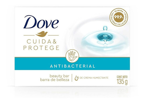 Jabón en Barra Dove Cuida & Protege Antibacterial 135g