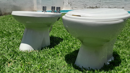 Inodoro Corto + Bidet Ferrun + Tapa + Griferia Fv Allegro (Usado)