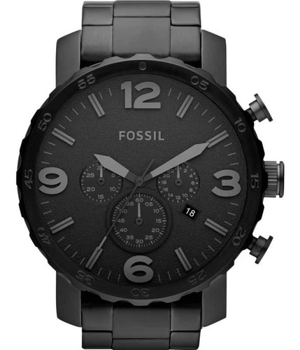 Relógio Fossil Masculino Nate Preto Fosco Jr1401/4pn C/ Nf-e