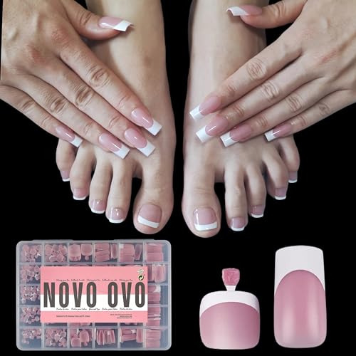 Jgo Puntas De Uñas Francesas A Juego Kit De Puntas De Uñas C