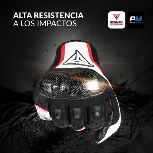 Guantes Moto Motowolf 0305 Piel Transpirable Táctil Premium Talla Xl