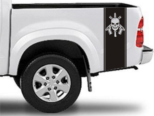 Imagen 5 de 5 de Franjas Laterales Camionetas 09 Bope Tropa De Elite Graficastuning 00013