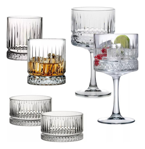 Set Pasabahce Vaso Trago Whisky Copa Copetinero Bowl Vidrio