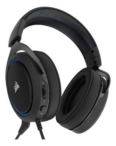 Fone de ouvido over-ear gamer sem fio Corsair HS50 azul