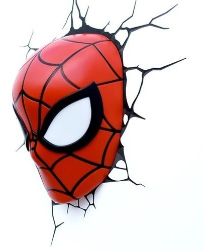 Lamparas De Pared 3d Modelo Spiderman Marvel