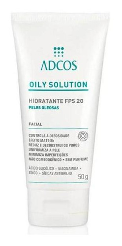 Adcos Professional Oily Solution Hidratante Fps20 - 50g