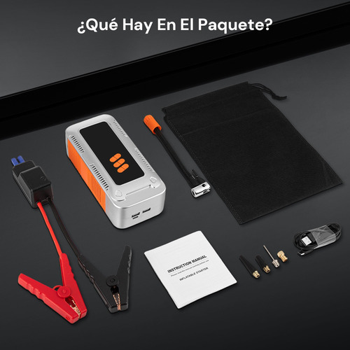 Arrancador De Batería De Auto Portátil 8000a Inflador 150psi