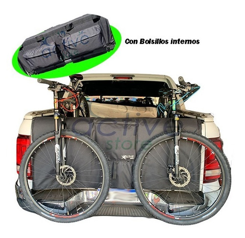 Funda Compuerta Porta Bici Amarok Hilux Ranger C/ Bolsillos