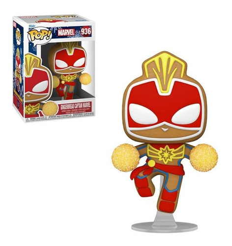 Funko Pop Gingerbread Capitana Marvel - Navideño 2021 Marvel