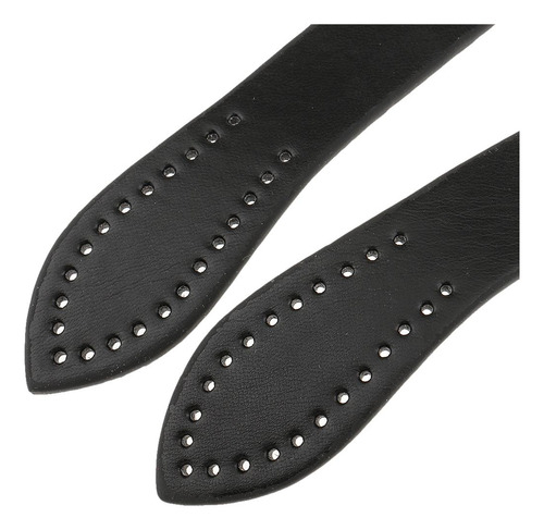 3 Asas Cortas De Bolsa De Cuero Negro-a 60cm Negro-a Negro-a