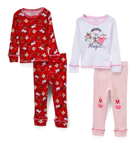 comprar Pijamas De Navidad Unicornio Talla 24 Meses (2unidades)