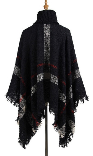 Poncho Mujer Chal Capa Invierno Calientito Colores Sweater