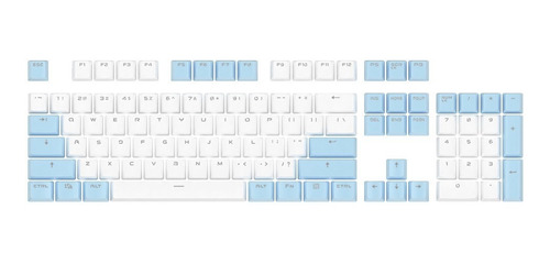 Imagen 1 de 2 de Keycaps Marina Style Blanco/celeste - Ajazz