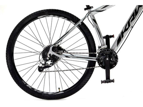 Bicicleta Aro 29 Krw Spot Alum Shimano Acera 27v Trava Sx13 Cor Prata/Preto