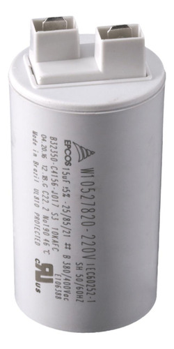 Capacitor Universal Lavadora 15mf 220v W10527820