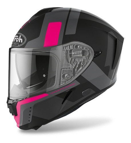 Casco Airoh Integral Con Lentes Spark Shogun Pink Rosa Mate