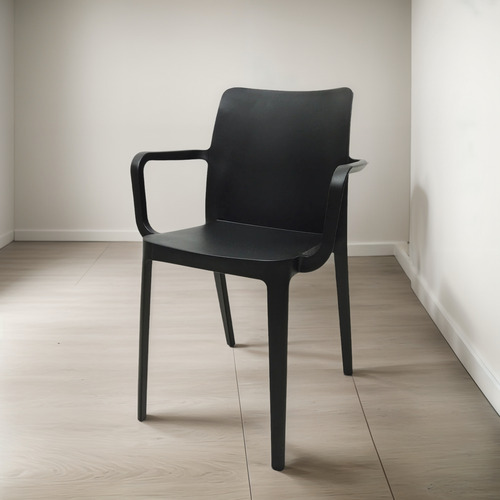 Silla De Comedor Biella Con Brazos De Plástico Resistente