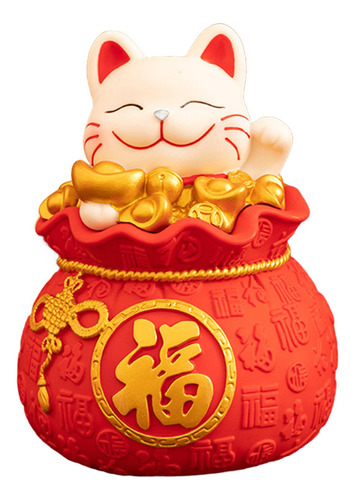 Figura De Gato De Prosperidad, Caja Decorativa Feng Shui