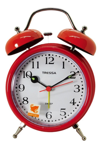 Reloj Despertador Tressa Vintage Campanas Joyeria Esponda