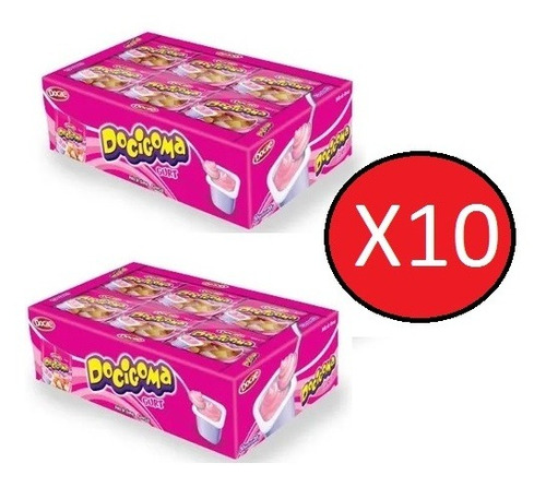 Kit 10 Caixas Mini Goma Docigoma Gurt 24x18g - Docile