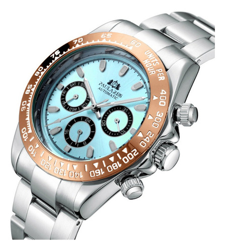 Paulareis Reloj Cronógrafo Luminoso Automático For Hombre .