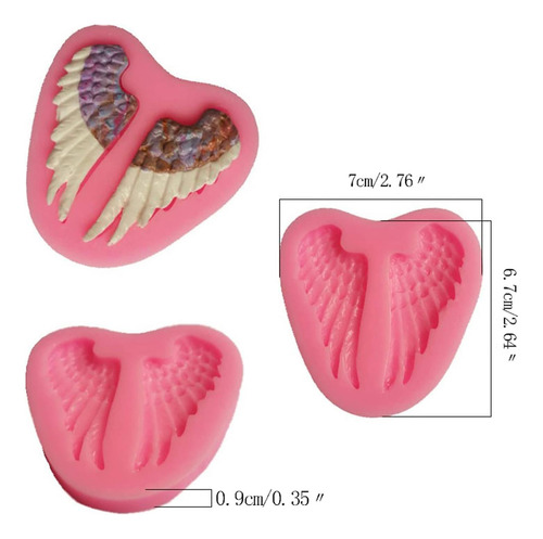 Zittop Angel Wing Molde De Fondant Angle De Querubines Ala