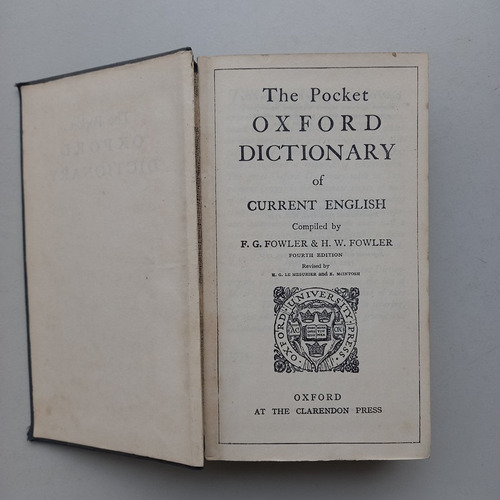 The Pocket Oxford Dictionary Of Current English