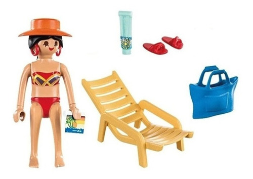 Playmobil 70300 Special Plus Mujer Turista Reposera Playa