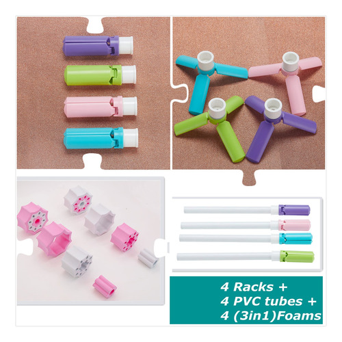 Soporte De Secado Para Tazas Kit De Máquina Giradora 4 Color