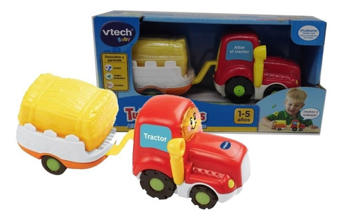 V Tech Tractor Vehículo + Remolque Primera Infancia
