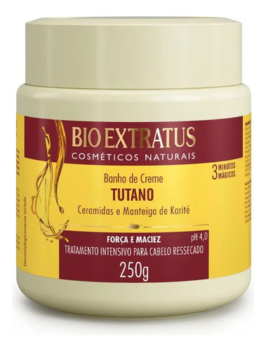 Kit Tutano (250ml/g) Shampoo E Banho De Creme Bio Extratus