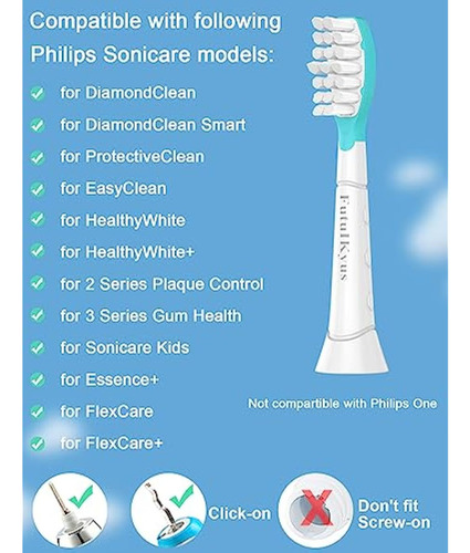 Cabezales De Repuesto Para Niños Para Philips Sonicare: 7+
