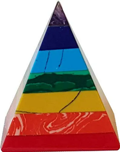 Circuitoffice Pirámide De Piedras Preciosas De 7 Chakras (1