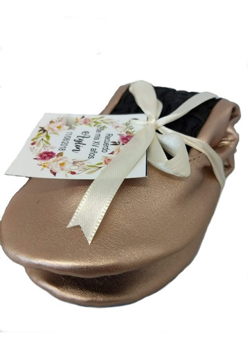 Promocion 40 Flats Pantufla Rose Gold Boda Xv Año Event Kena