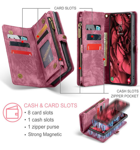 A Funda Estilo Cartera A Prueba De Caídas For Samsung