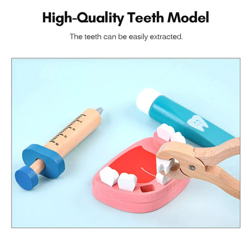 Q Set Toy Doctor Dentist Con Todos Los Accesorios Para