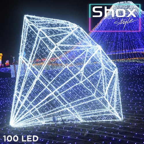 Imagen 5 de 8 de Luces Micro Led Arbol Navidad X 100 Alto Brillo Directo 220v