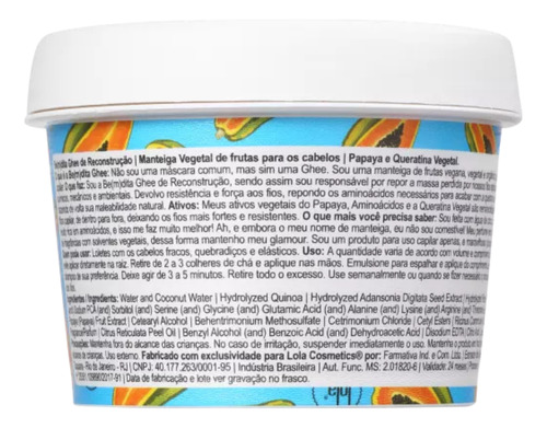 Lola Bemdita Reconstrução Shampoo + Masc 100ml +óleo Cenoura