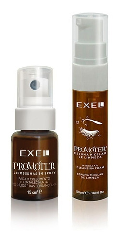 Serum Exel + Espuma Exel Promoter Pestañas Y Cejas Naturales