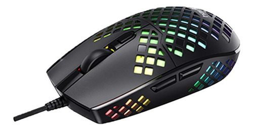 Mouse USB USB para jogadores Havit Ms1008 Rgb 3200 Dpi