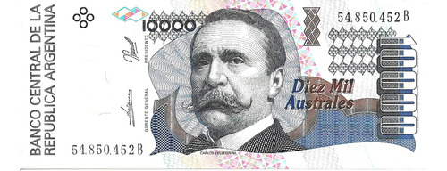 Bottero 2880 Billete De 10.000 Australes Año 1990 - Excelen.