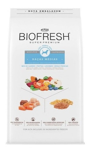 Biofresh Alimento Super Premium Castrados Razas Medias 10.1kg 