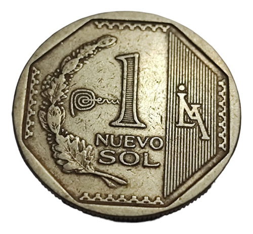 Moneda,1 Nuevo Sol,2014,colección,numismática,marca Perú