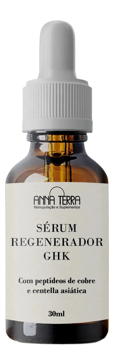 Sérum Regenerador Ghk - Peptídeos Cobre E Centella - 30ml Todo Tipo De Pele Dia